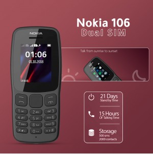 Nokia 106 Dual SIM + Smart Watch M4 band