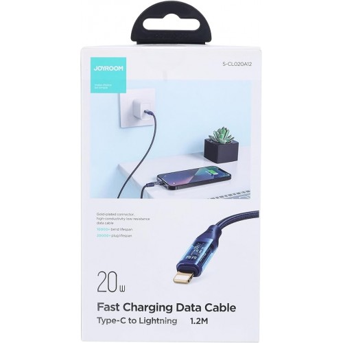 • Joyroom Fast Charge Data Cable Type-c to lightning 3M- 20W