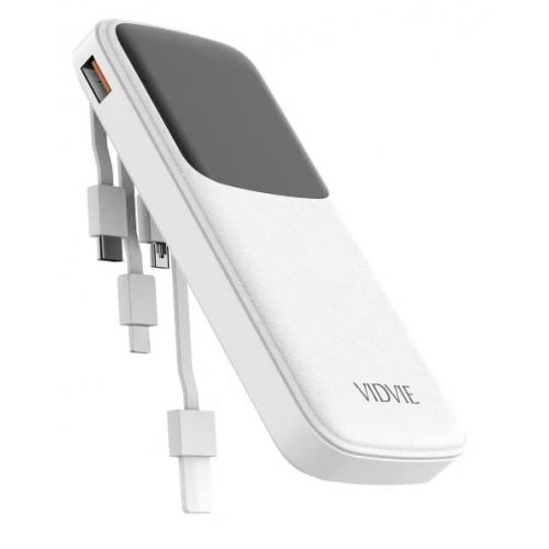 • VIDVIE PB758 Power Bank 10000 MAH Built in cables